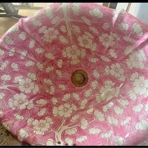 Pink Floral Decorative Sink